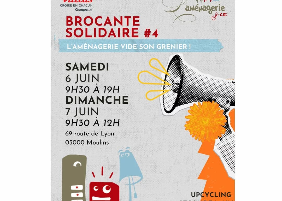 L’Aménagerie vide son grenier ! Brocante solidaire #4